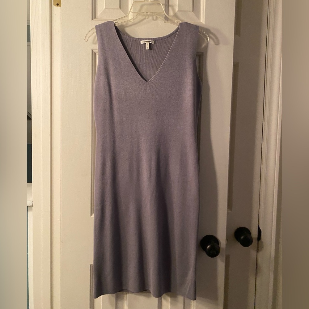 Elegant gray Sleeveless Dress